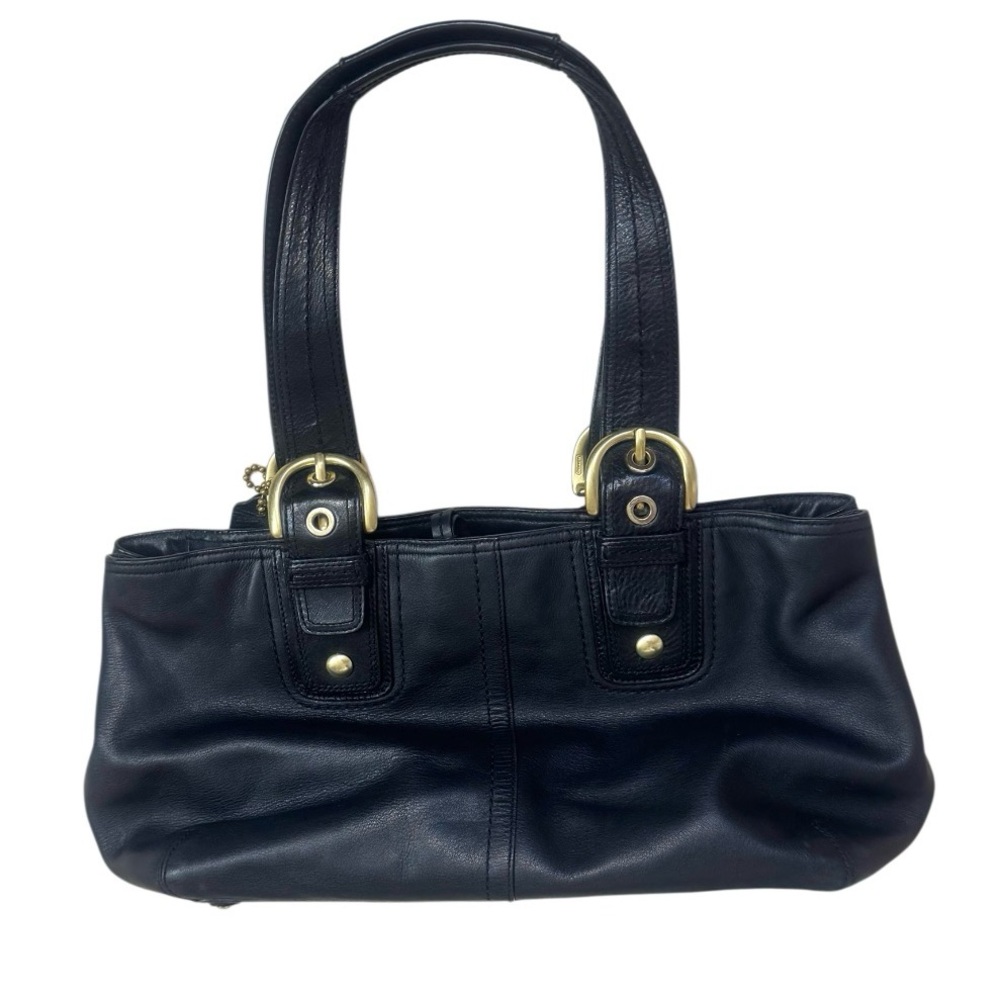 COACH SOHO black leather Satchel tote purse - Picture 9 of 17
